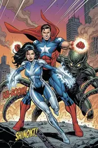 AI-thema 1990s Comic Book Art
