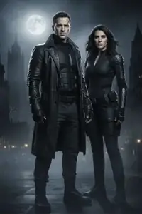 AI-thema Dark Vigilante Noir