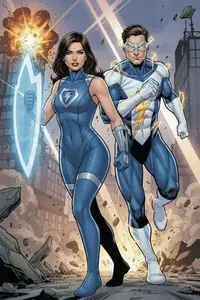 AI-thema Modern Comic Book