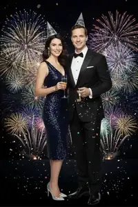 AI-thema New Year's Eve