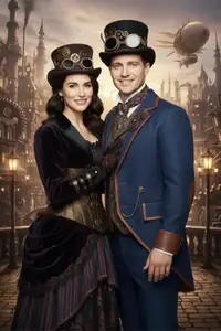 AI-thema Steampunk Victorian